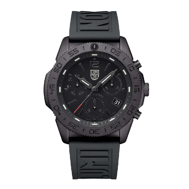 Men's Chronograph Watches with White Dial -Pacific Diver Chronograph, 44mm, Diver Watch