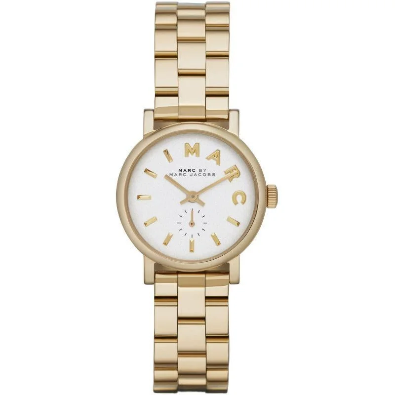 Men's Monogrammed Slim Watches-Marc Jacobs MBM3247 Ladies Mini Baker Gold Watch