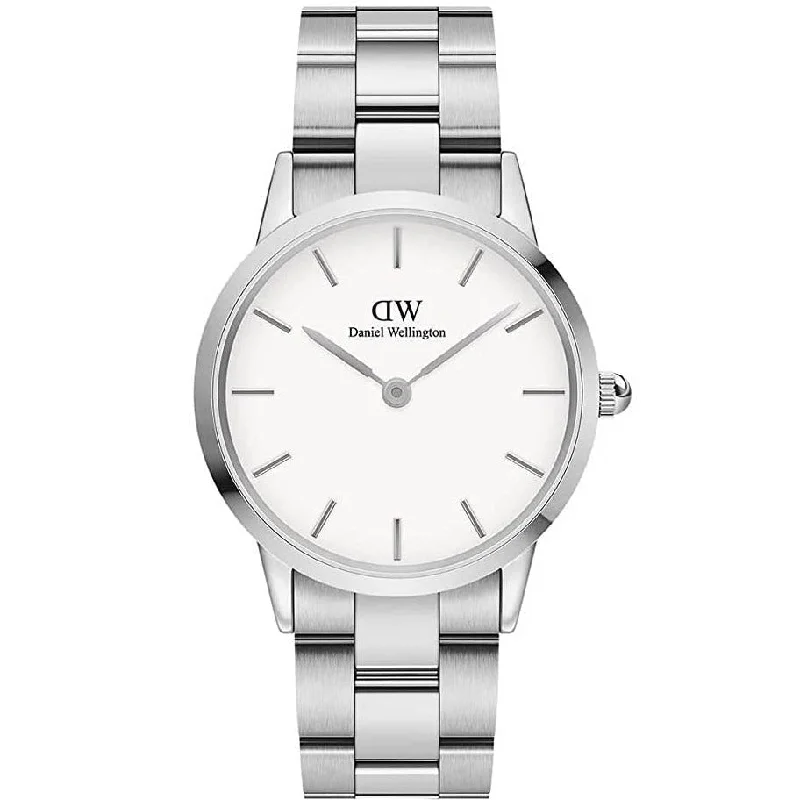 Unisex Spring Style Watches-Daniel Wellington Iconic Link  Unisex Silver Watch DW00100203