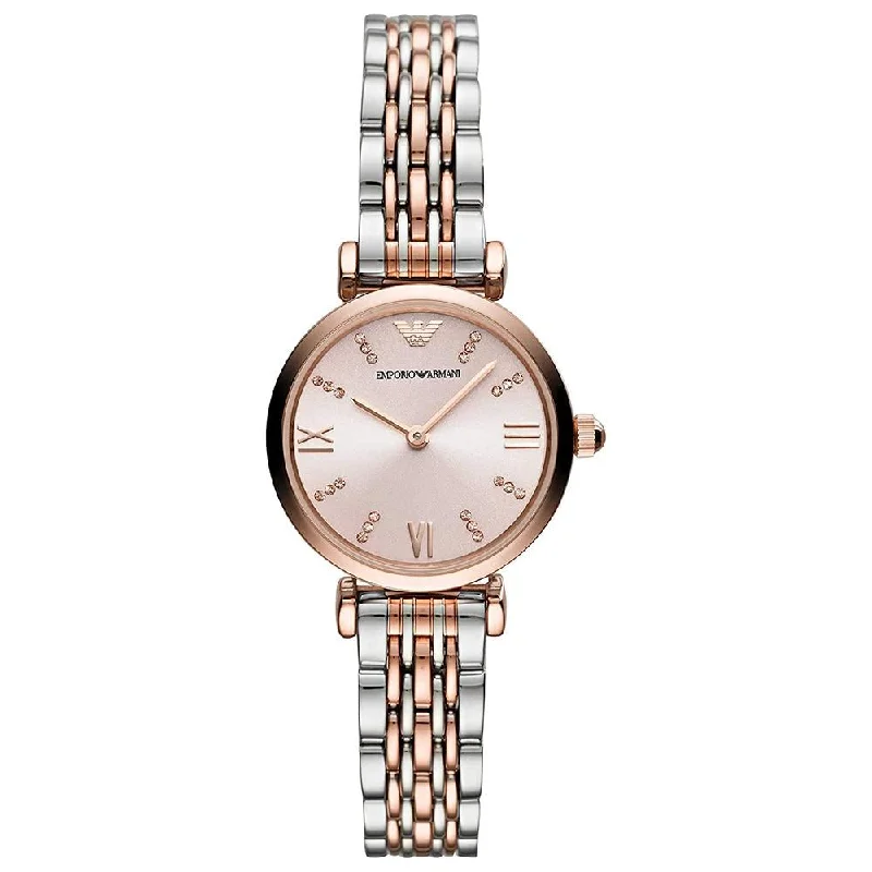 Men's Valentine's Day Design Dress Watches-Emporio Armani AR11223 Ladies Rose Gold Watch
