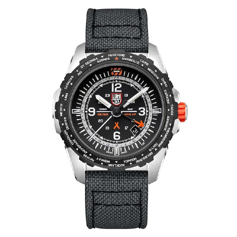 Men's GMT Watches with Stainless Steel Case -Luminox Bear Grylls Survival GMT Men's Black Watch XB.3761 Men's GMT Watches with Stainless Steel Case -Luminox Bear Grylls Survival GMT Men's Black Watch XB.3761
