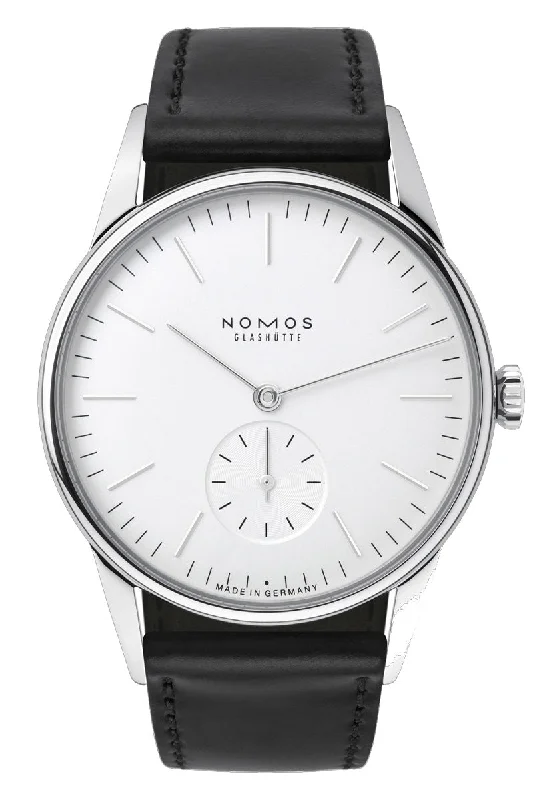 Men's High-End Style Dress Watches-Nomos Glashütte Orion Weiss 35 306