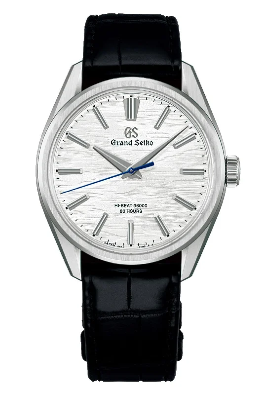 Men's Brown Leather Dress Watches-Grand Seiko Evolution 9 Caliber 9SA4 SLGW003