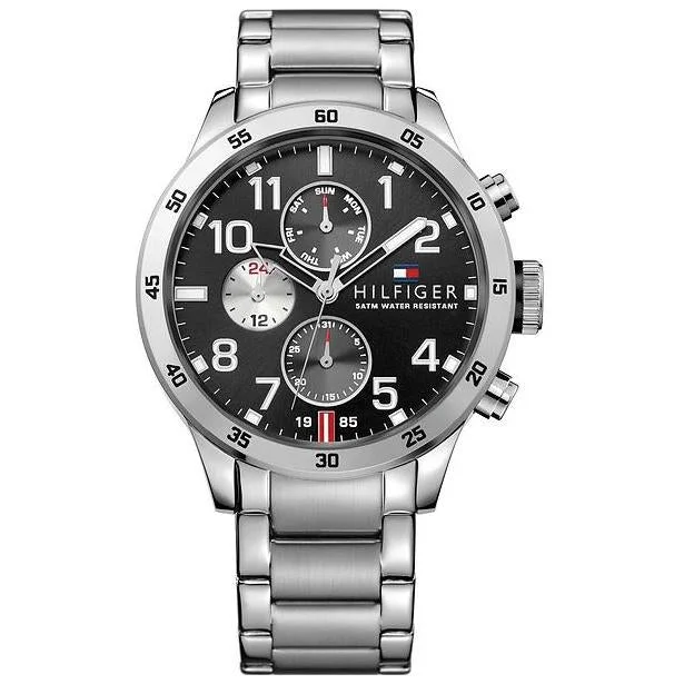 Men's Minimalist Dress Watches-Tommy Hilfiger 1791141 Men's Cool Sport Silver Chronograph Watch Men's Minimalist Dress Watches-Tommy Hilfiger 1791141 Men's Cool Sport Silver Chronograph Watch
