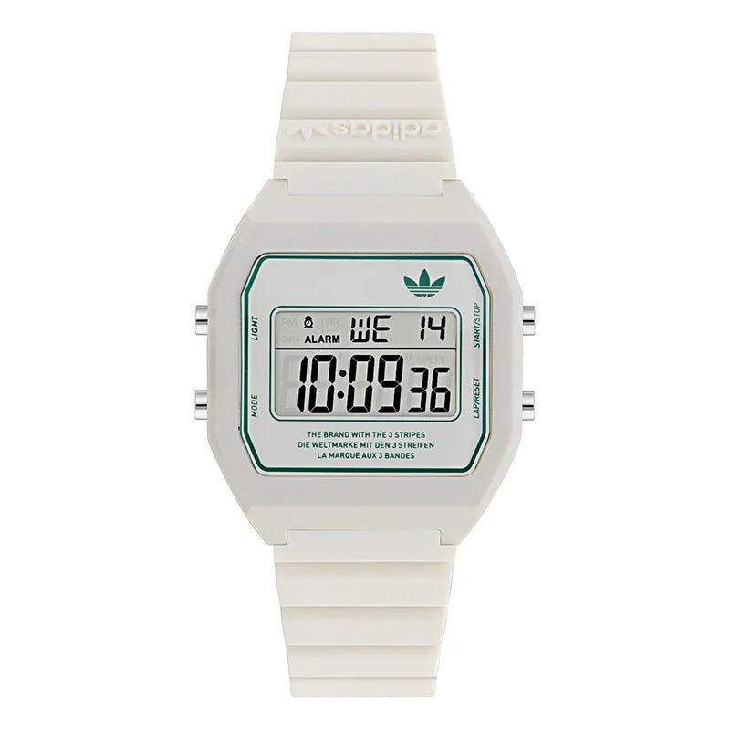 Unisex Elegant Style Watches-Adidas Originals Digital Two Unisex White Watch AOST23557 Unisex Elegant Style Watches-Adidas Originals Digital Two Unisex White Watch AOST23557