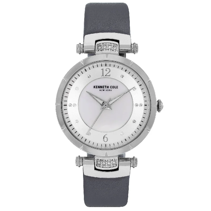 Men's Mechanical Movement Slim Watches-Kenneth Cole Ladies Grey Watch KC50963004