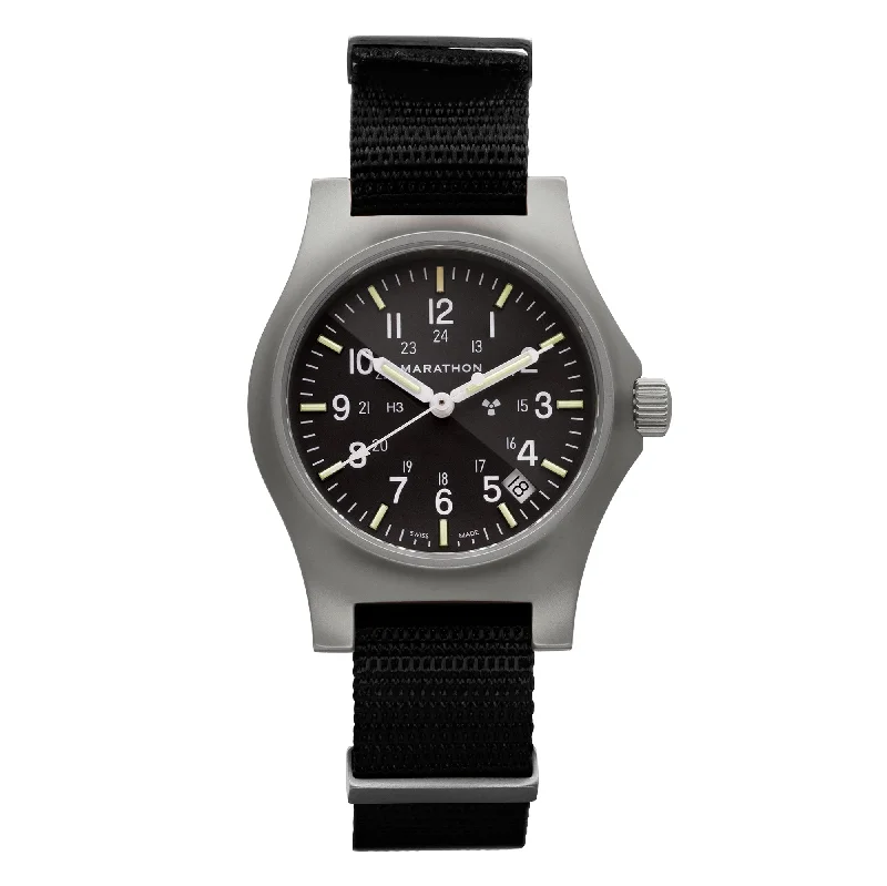 Unisex Anniversary Design Watches-36mm Officer's Quartz w/ Date (GPQ-D) on Nylon DEFSTAN