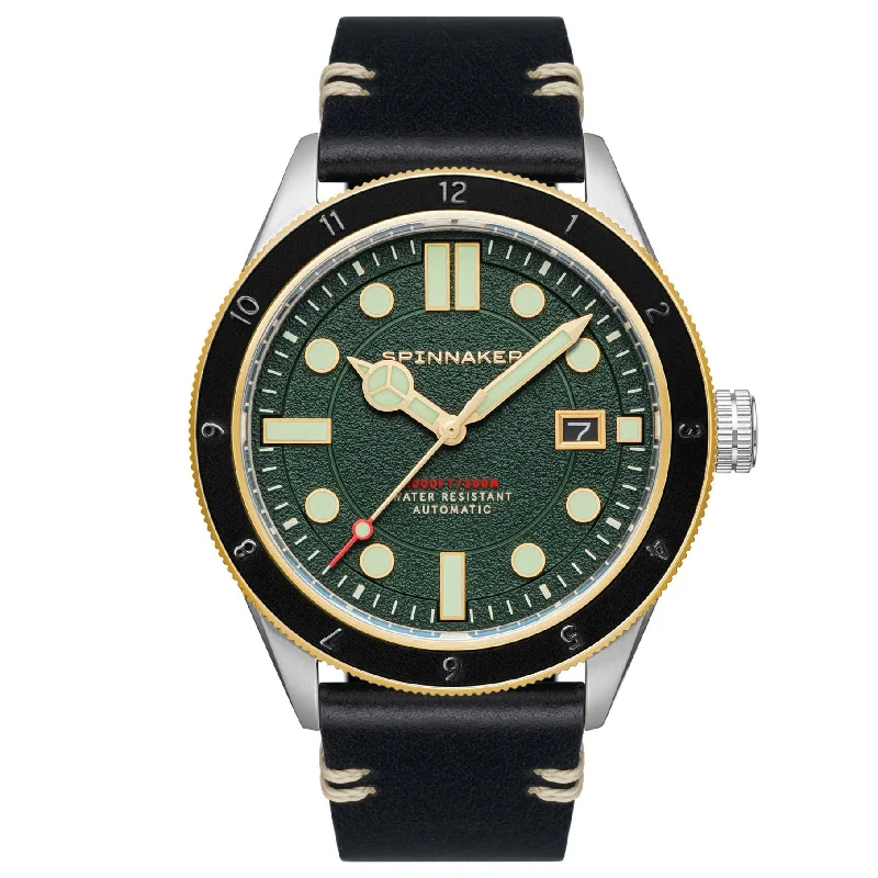 Men's Dive Watches for Sailing -Spinnaker Forest Green Cahill Automatic Watch SP-5096-03