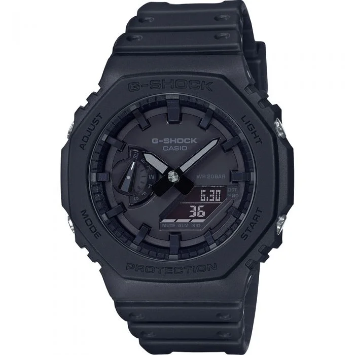 Men's Monogrammed Design Digital Watches-G-Shock GA2100-1A1 'CasiOak'