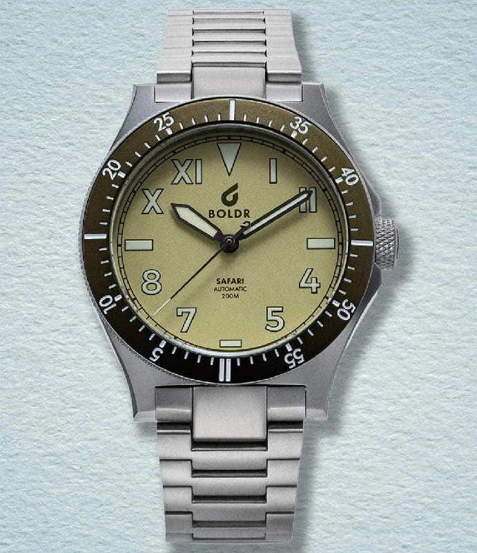 Men's Dive Watches with Date and Day -Safari Defender