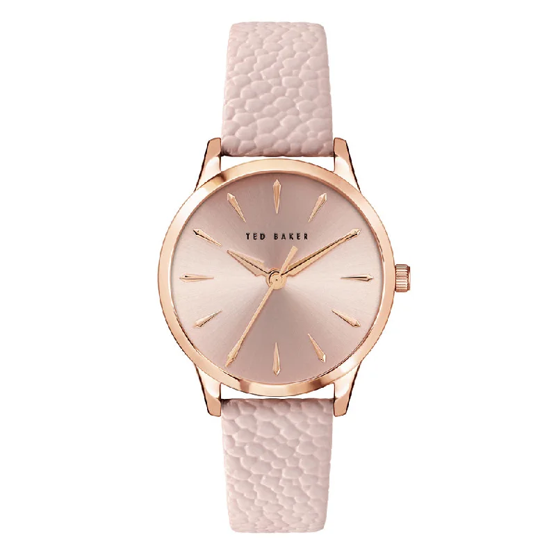 Men's Classic Watch Oval Case Edition-Ted Baker Fitzrovia Classic Chic Ladies Pink Watch BKPFZF122