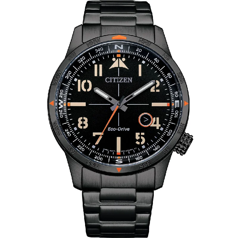 Men's Unique Shape Style Digital Watches-Citizen Eco-Drive BM7555-83E
