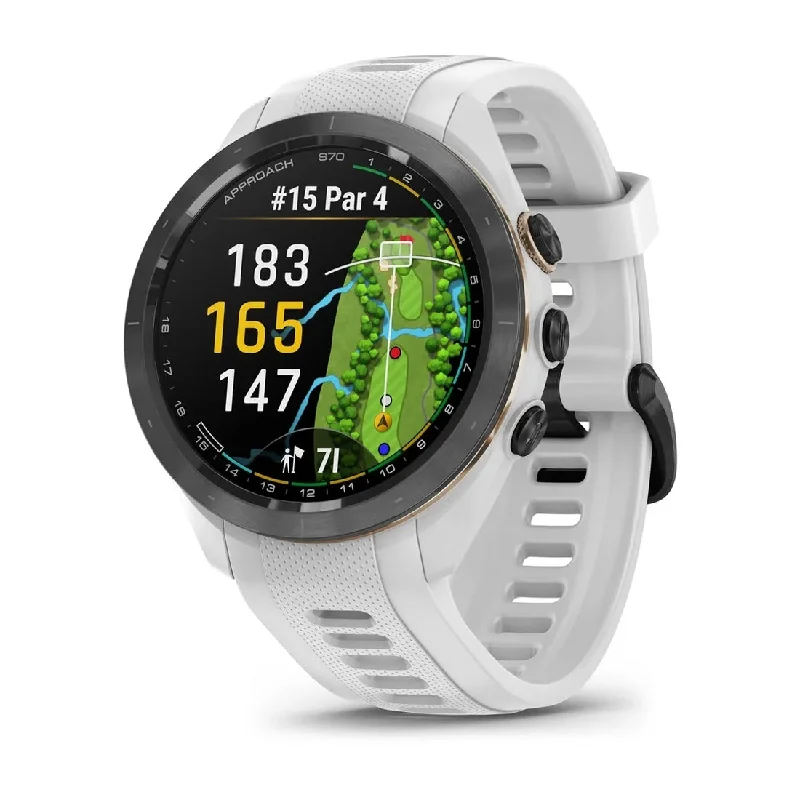 Women's Tonneau Case Style Mechanical Watches-Orologio Garmin per il golf Approach S70 42mm bianco 010-02746-10