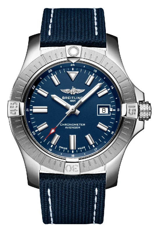 Men's Thin Case Design Dress Watches-Breitling Avenger Automatic 43 A17318101C1X1