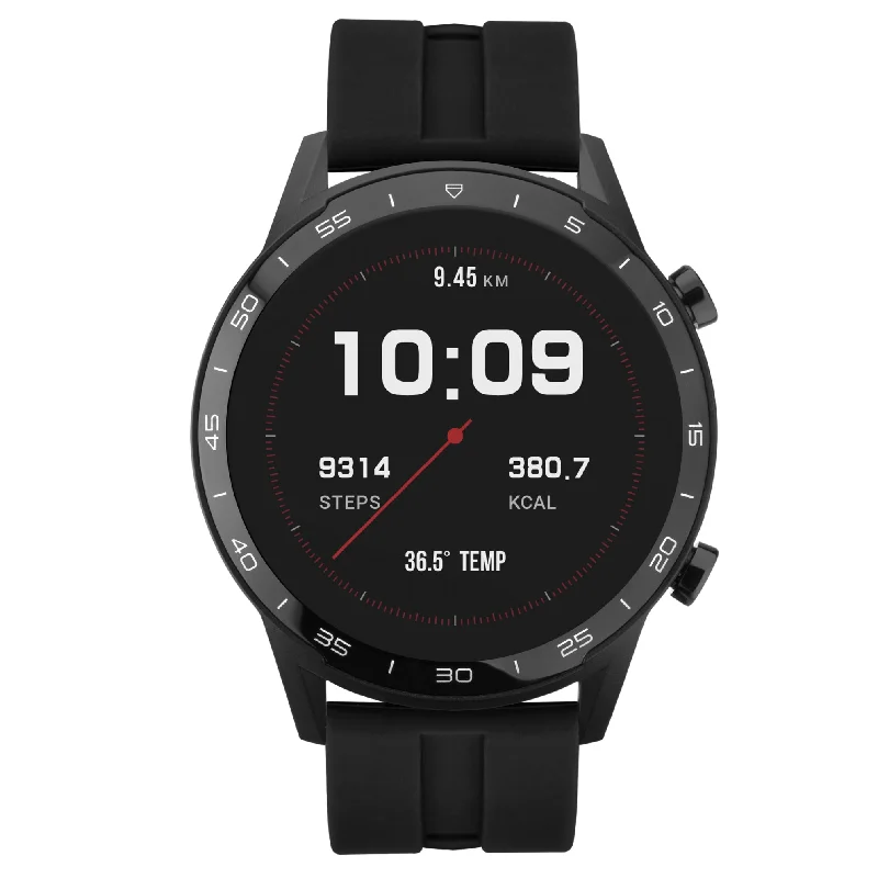 Men's Black Dial Dress Watches-Sekonda 1909 Men's Black Smart Watch