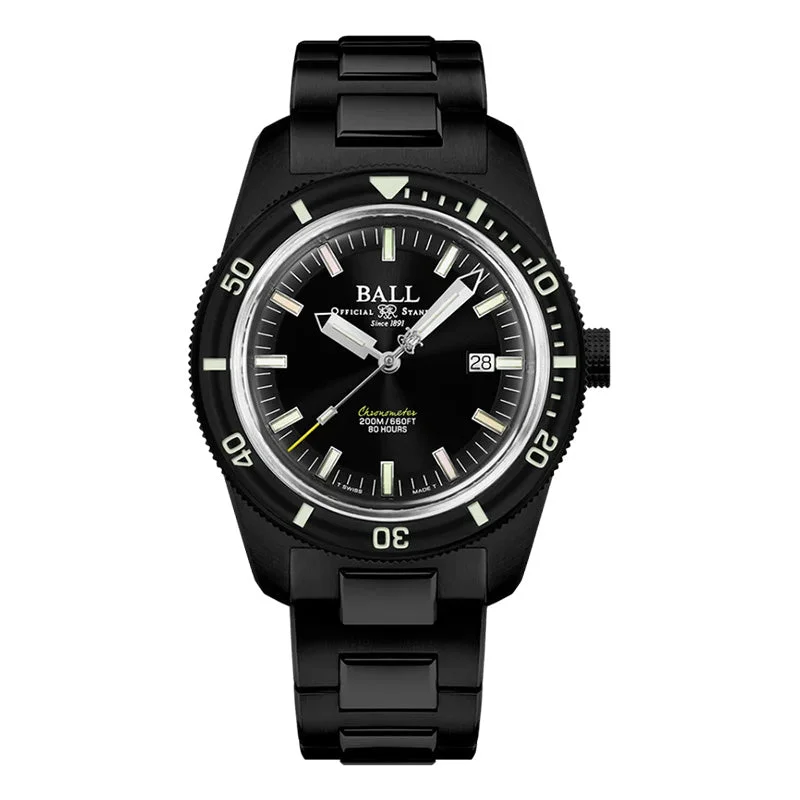 Men's Swiss Casual Wear Edition-Ball Men's Watch Engineer II M Skindiver Heritage Black DD3208B-S2C-BKR Men's Swiss Casual Wear Edition-Ball Men's Watch Engineer II M Skindiver Heritage Black DD3208B-S2C-BKR