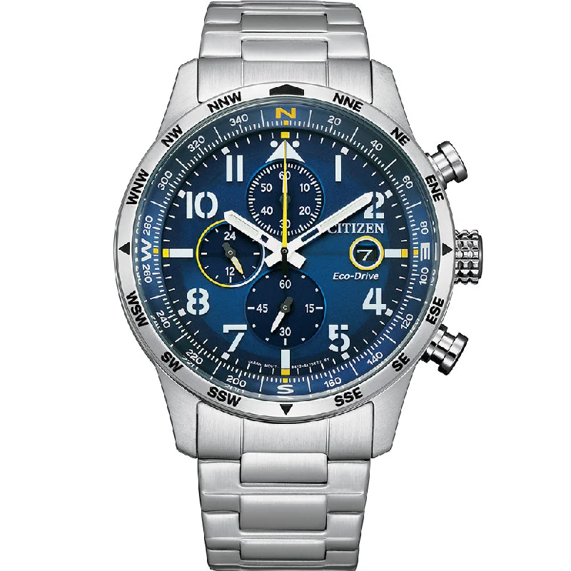 Men's Vintage Design Digital Watches-Citizen Eco-Drive CA0790-83L Chronograph
