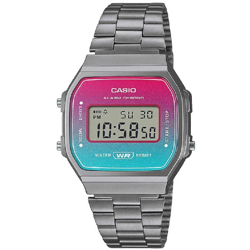 Unisex Birthday Design Watches-Casio Vintage Men's Pink Watch A168WERB-2AEF