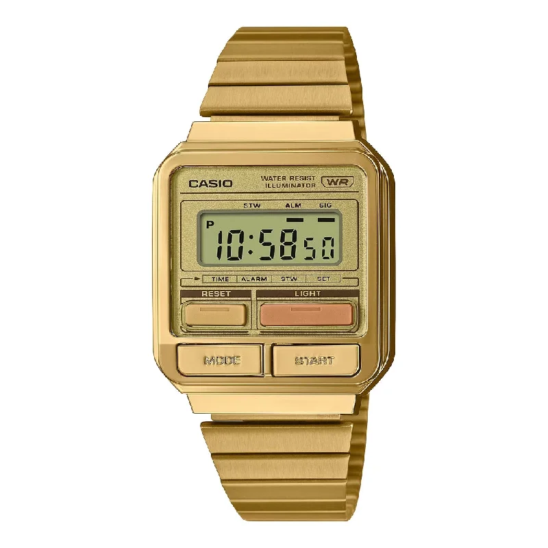 Women's Special Edition Style Women's Mechanical Watches-Orologio Casio Vintage A120WEG-9AEF acciaio dorato Women's Special Edition Style Women's Mechanical Watches-Orologio Casio Vintage A120WEG-9AEF acciaio dorato