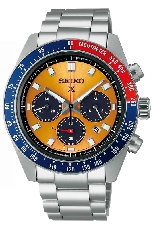 Men's Personalized Dress Watches-Seiko Prospex Speedtimer Solar Chronograph "Pogue" 1969 Re-Interpretation SSC947