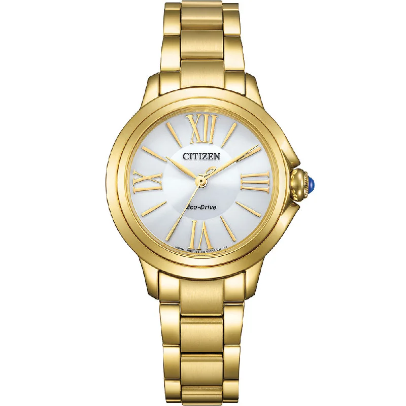 Women's Rectangular Case Dress Watches-Citizen Eco-Drive EM1162-52A