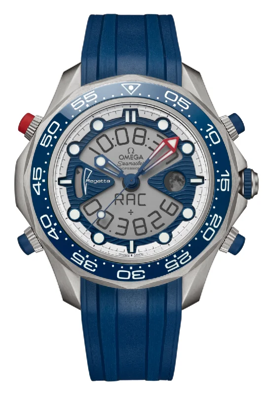 Men's Unique Shape Dress Watches-Omega Seamaster Regatta Titanium 216.92.46.79.10.001