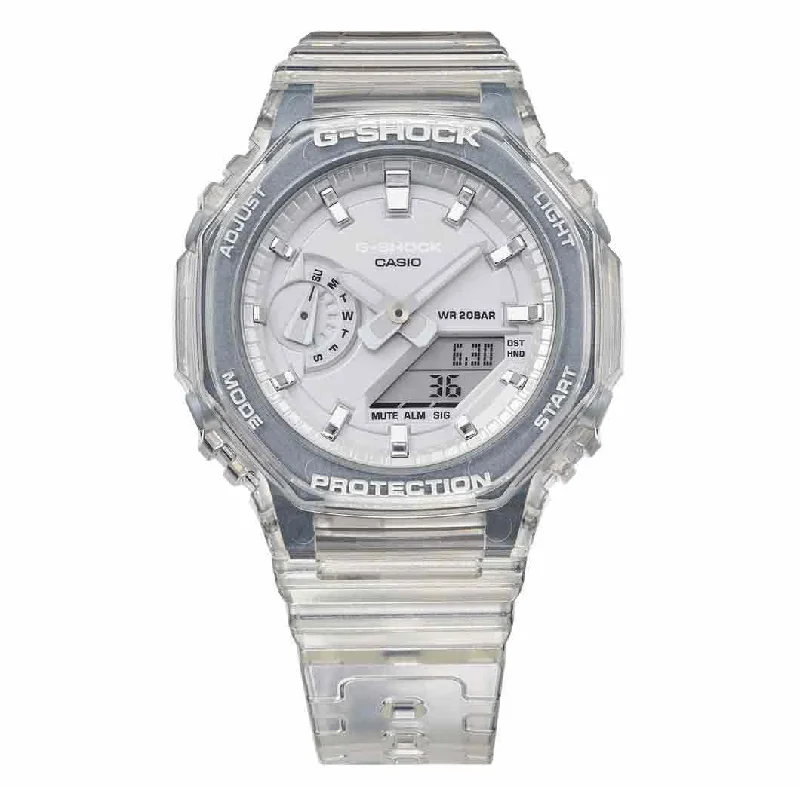 Unisex German Made Watches-Casio G-Shock Unisex Transparent Watch GMA-S2100SK-7AER
