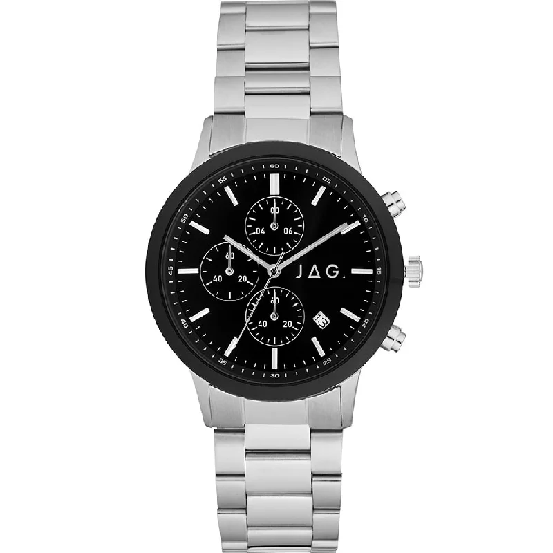 Men's Cushion Case Digital Watches-Jag J2687A Carlton Chronograph