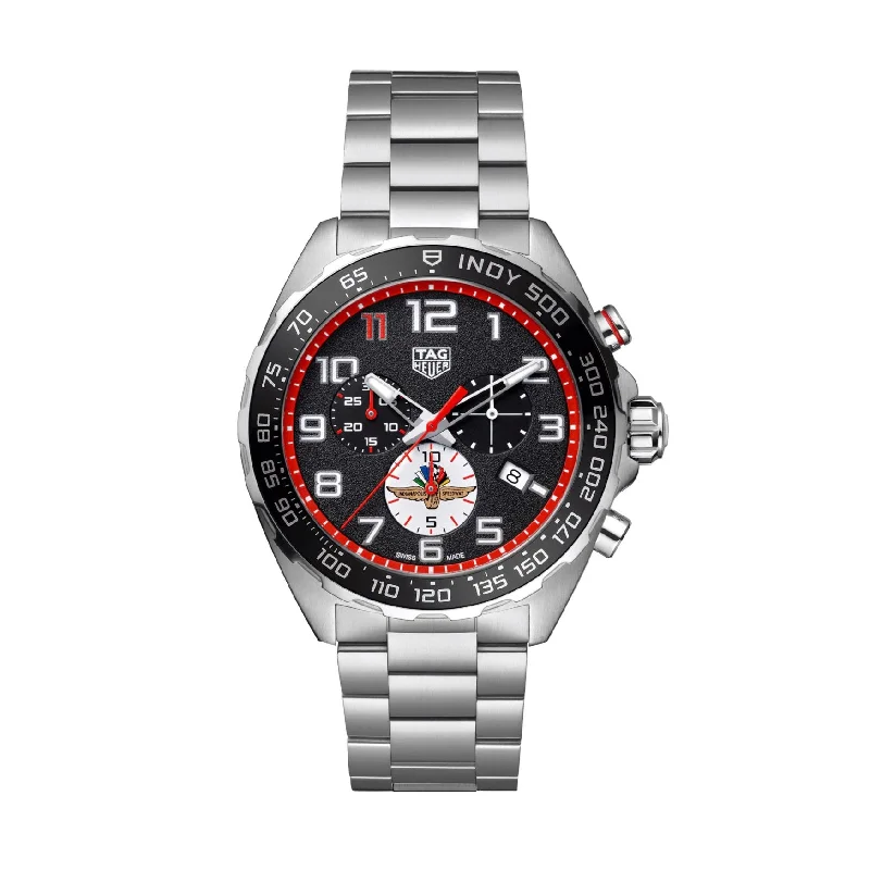 Men's Swiss Personalized Edition-Tag Heuer Formula 1 Men's Black Chronograph X Indy 500 Special Edition Watch