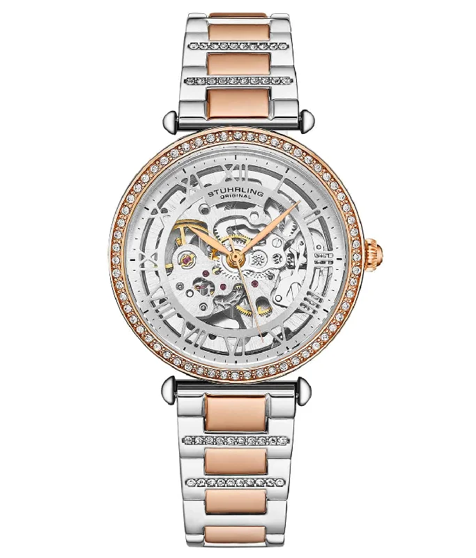 Silver Case/Silver Dial/Two Tone Rose Band