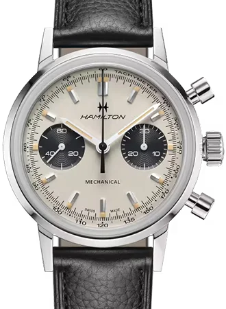 Men's Chronograph Watches with Carbon Fiber Case -American Classic Intra-Matic Chronograph H White Ref. H38429710