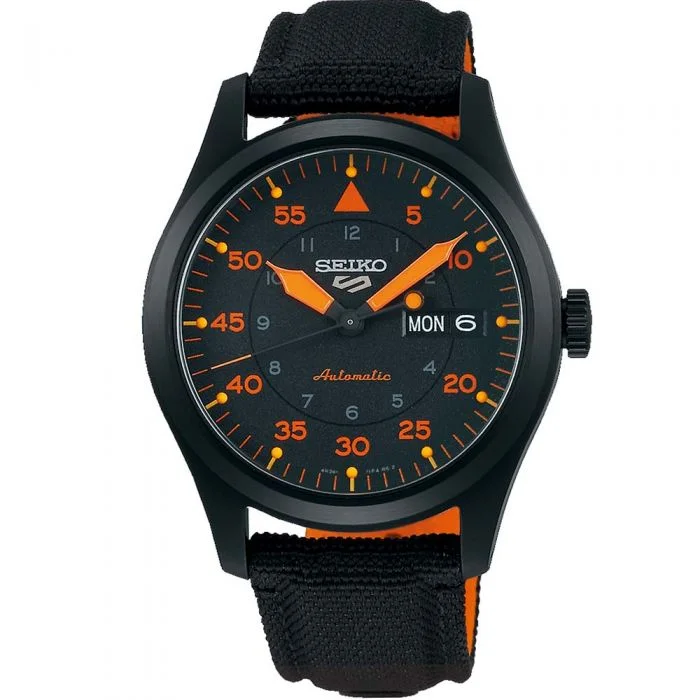 Men's Medium Size Style Digital Watches-Seiko 5 SRPH33K Sports Flieger Automatic
