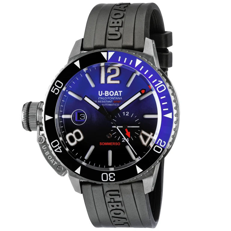 Men's Swiss High-End Edition-U-Boat Diver Watch Automatic Sommerso Ceramic Blue 9519