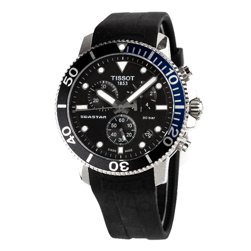 Men's Swiss Occasional Edition-Tissot Seastar 1000 Chronograph Men's Black Watch T1204171705102 Men's Swiss Occasional Edition-Tissot Seastar 1000 Chronograph Men's Black Watch T1204171705102