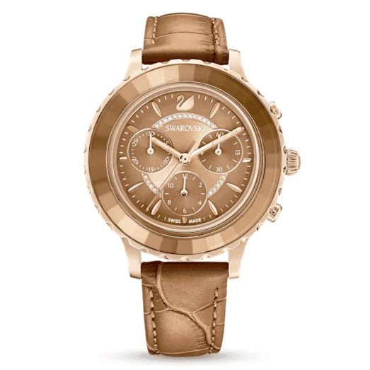 Men's Swiss Watch Supplier-Swarovski Watch Octea Lux Chrono Brown 5632260