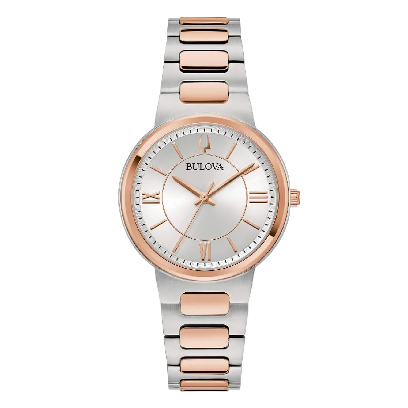 Women's Mechanical Watch Supplier-Orologio Bulova 98L327 Classic da donna acciaio bicolore