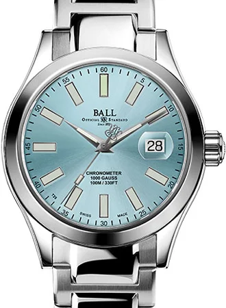 Men's Sophisticated Style Dress Watches-Engineer III Marvelight Chronometer Ice Blue Ref. NM9026C-S6CJ-IBE - 904L Steel