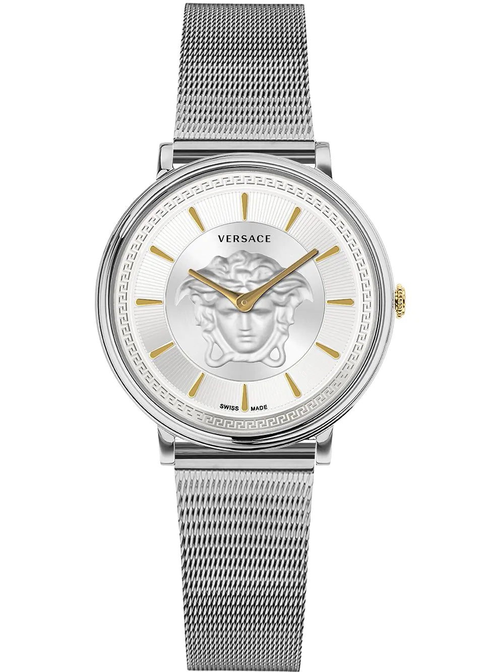 Men's Swiss Winter Edition-Versace Ladies Watch V-Circle 38mm Silver VE8102019