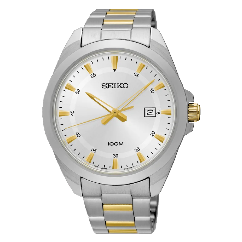 Men's Classic Watch Square Case Edition-Seiko Classic Silver Men's Watch SUR211P
