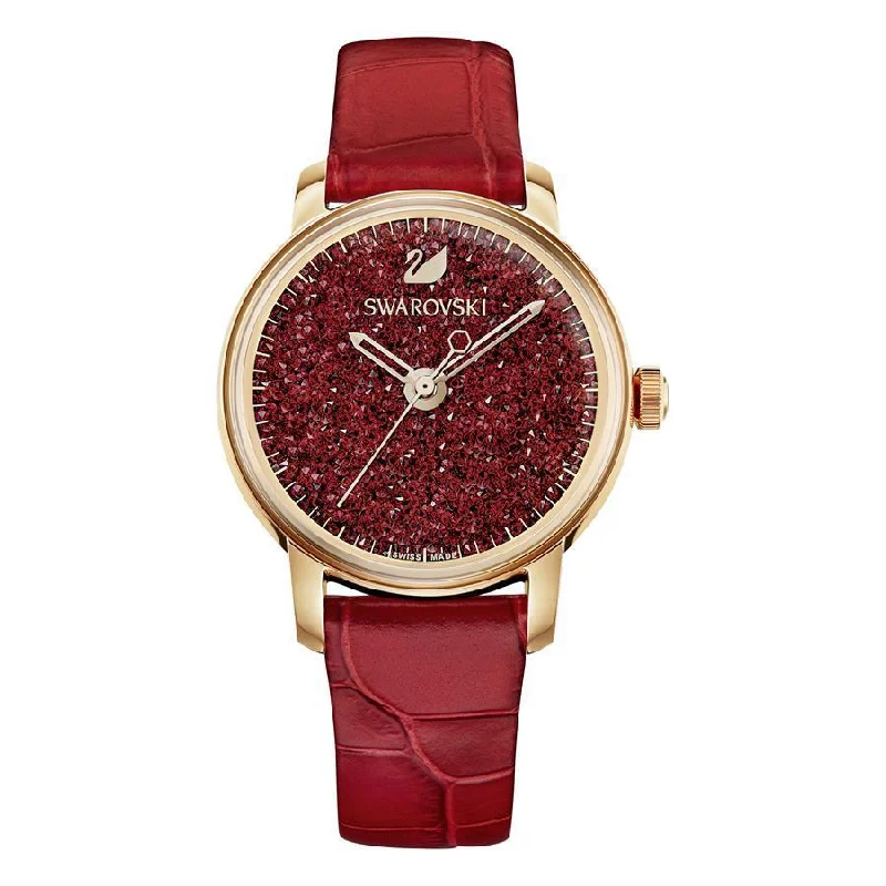 Men's Swiss Solar Powered Edition-Swarovski Watch Crystalline Hours Red 5295380
