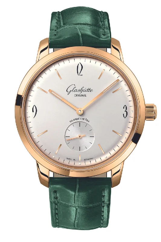 Men's Large Size Design Dress Watches-Glashütte Original Sixties Small Second 1-39-60-01-01-04