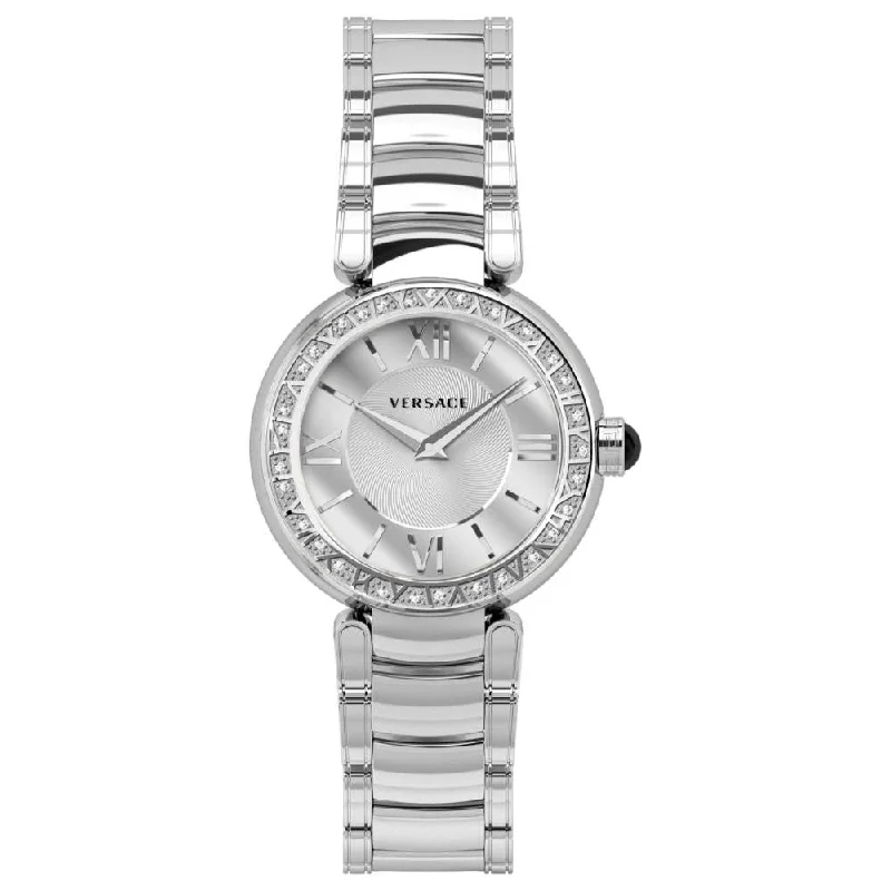Men's Swiss Watch Office Wear Edition-Versace Ladies Watch Leda Silver Bracelet VNC160015