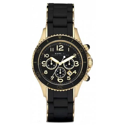Men's Christmas Gift Style Dress Watches-Marc Jacobs MBM2552 Ladies Black and Gold Watch