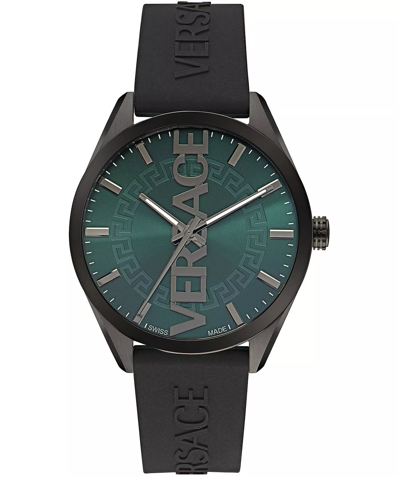 Men's Swiss Watch Valentine's Day Edition-Versace Men's Watch V-Vertical 42mm Green Black VE3H00322