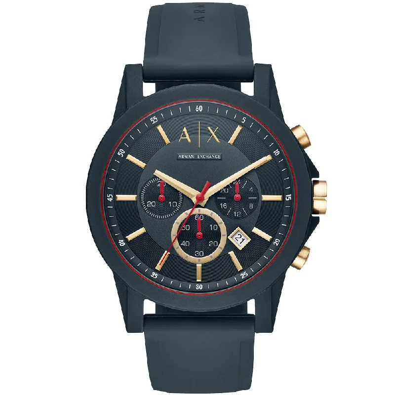 Men's Autumn Style Men's Digital Watches-Armani Exchange Outerbanks AX1335 Chronograph Men's Autumn Style Men's Digital Watches-Armani Exchange Outerbanks AX1335 Chronograph