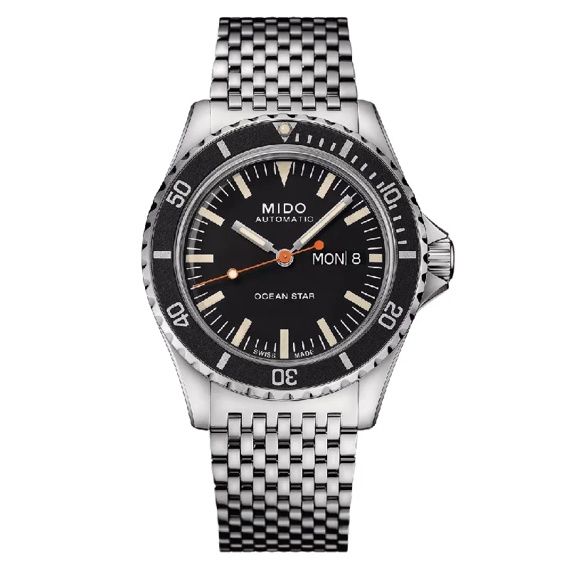 Men's Quartz Movement Style Sports Watches-Orologio Mido Ocean Star Tribute nero edizione speciale