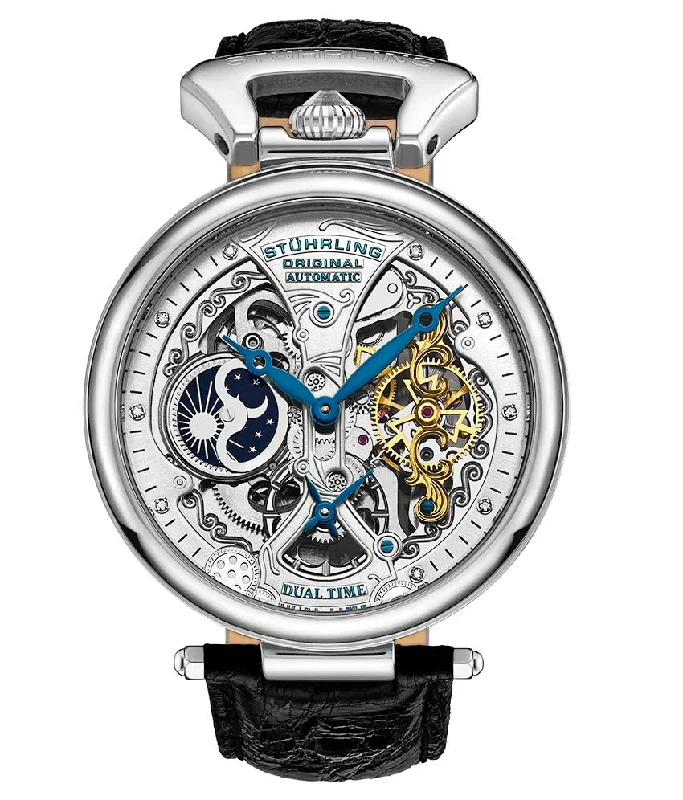 Men's Mechanical Heritage Watches-Emperor's Grand DT 127A2 Automatic 46mm Skeleton
