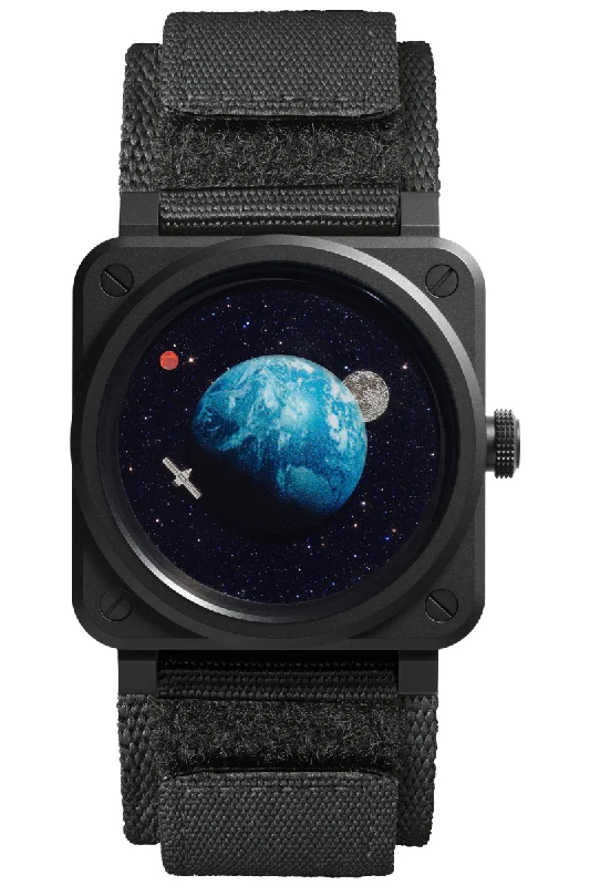 Men's Occasional Style Dress Watches-Bell & Ross BR-03 Astro BR03A-EMM-CE/SRB