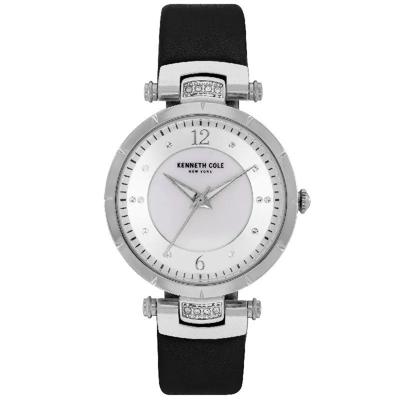 Men's International Brand Slim Watches-Kenneth Cole Ladies Black Watch KC50963001