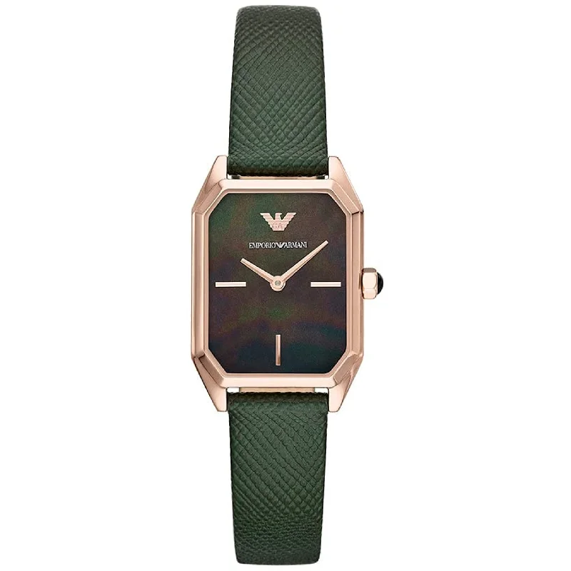 Men's Wedding Slim Watches-Emporio Armani AR11149 Ladies Gioia Green Watch